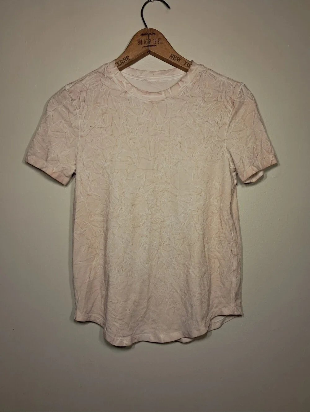 Lululemon Love Crew Light Pink Short-Sleeve Crewneck Shirt